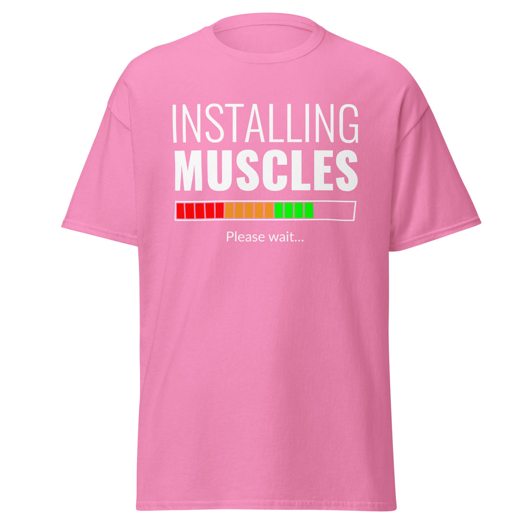 Fitness - Installing Muscles T-Shirt #prl723830