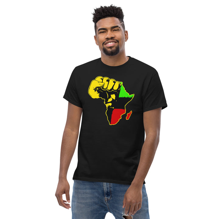 Black Pride - African Continent with Clenched Fist T-Shirt #prl723818