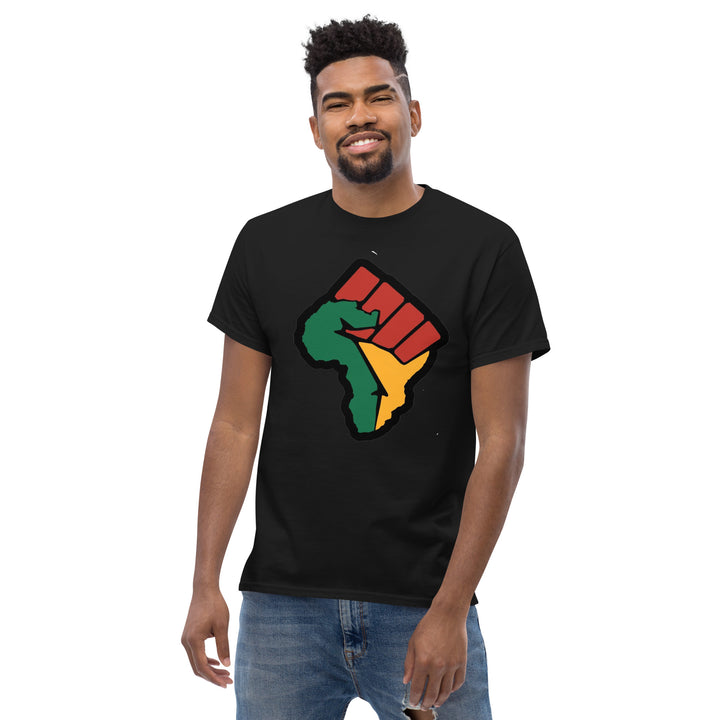 Black Pride - African Continent with Clenched Fist T-Shirt #prl723820