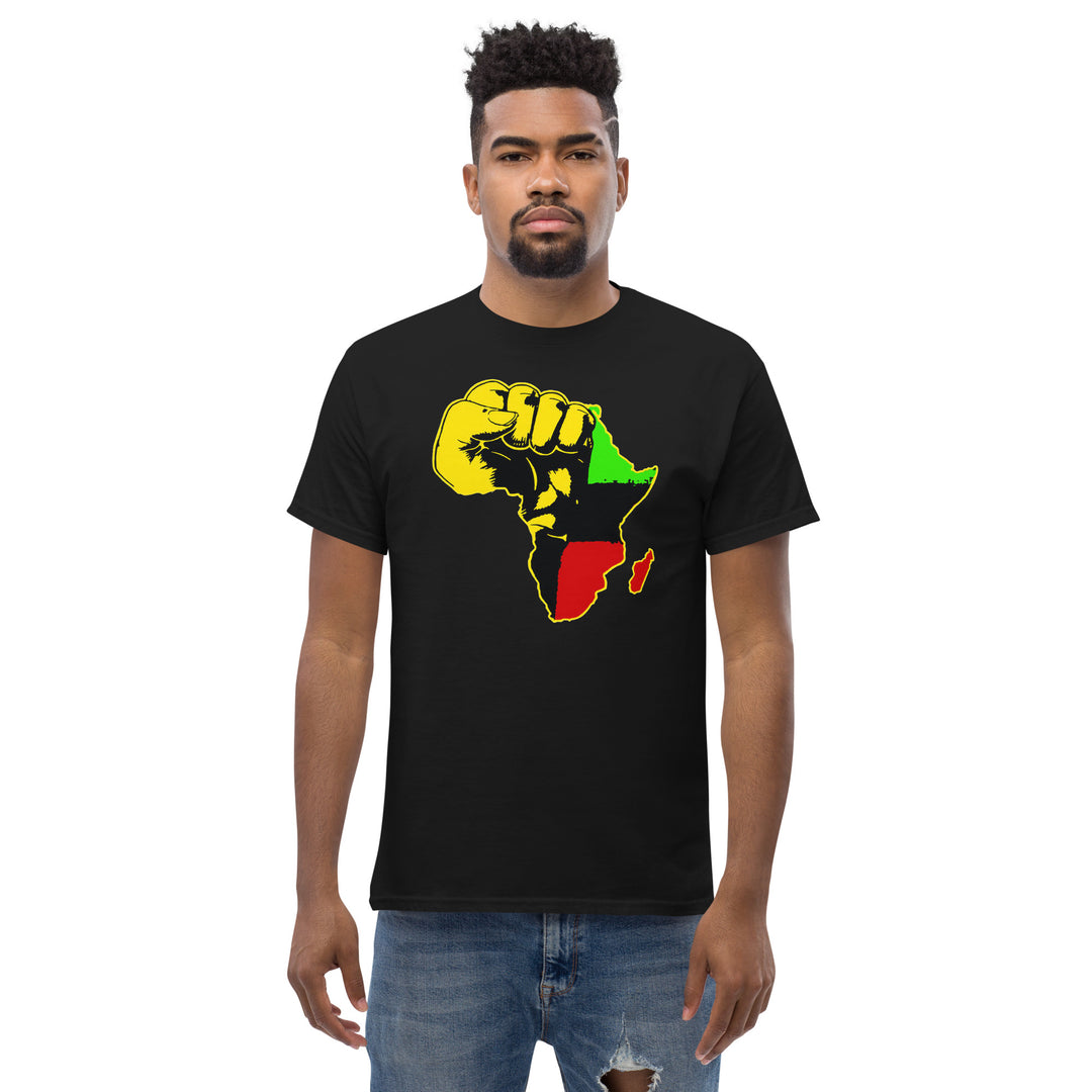 Black Pride - African Continent with Clenched Fist T-Shirt #prl723818