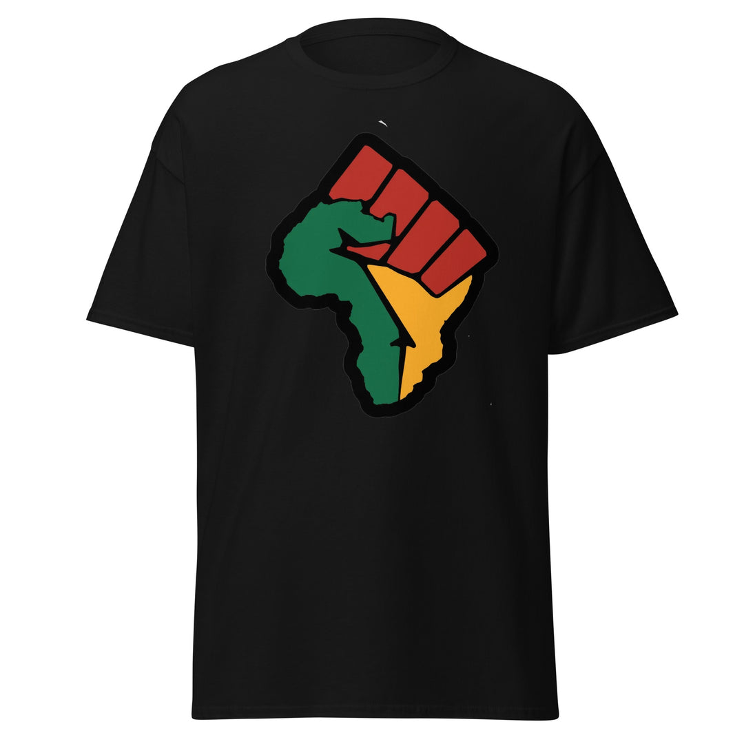 Black Pride - African Continent with Clenched Fist T-Shirt #prl723820