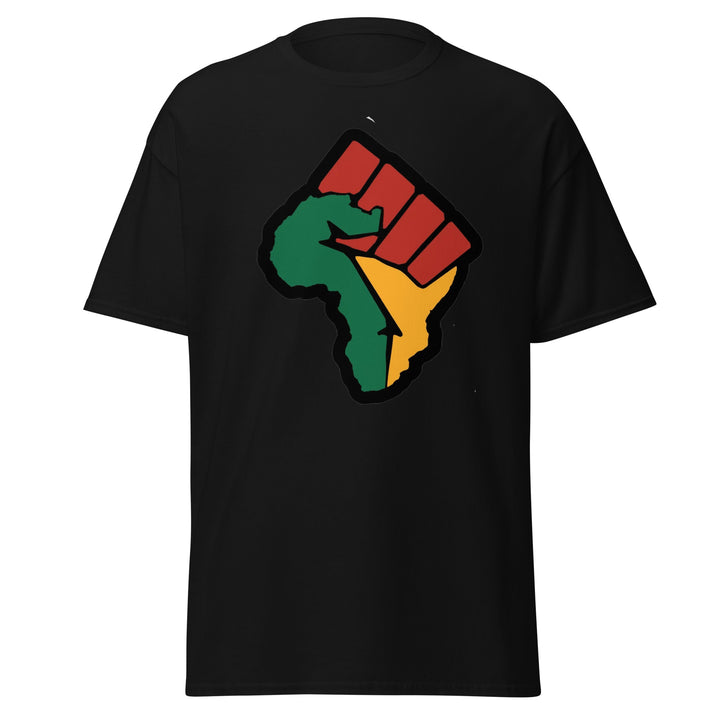 Black Pride - African Continent with Clenched Fist T-Shirt #prl723820