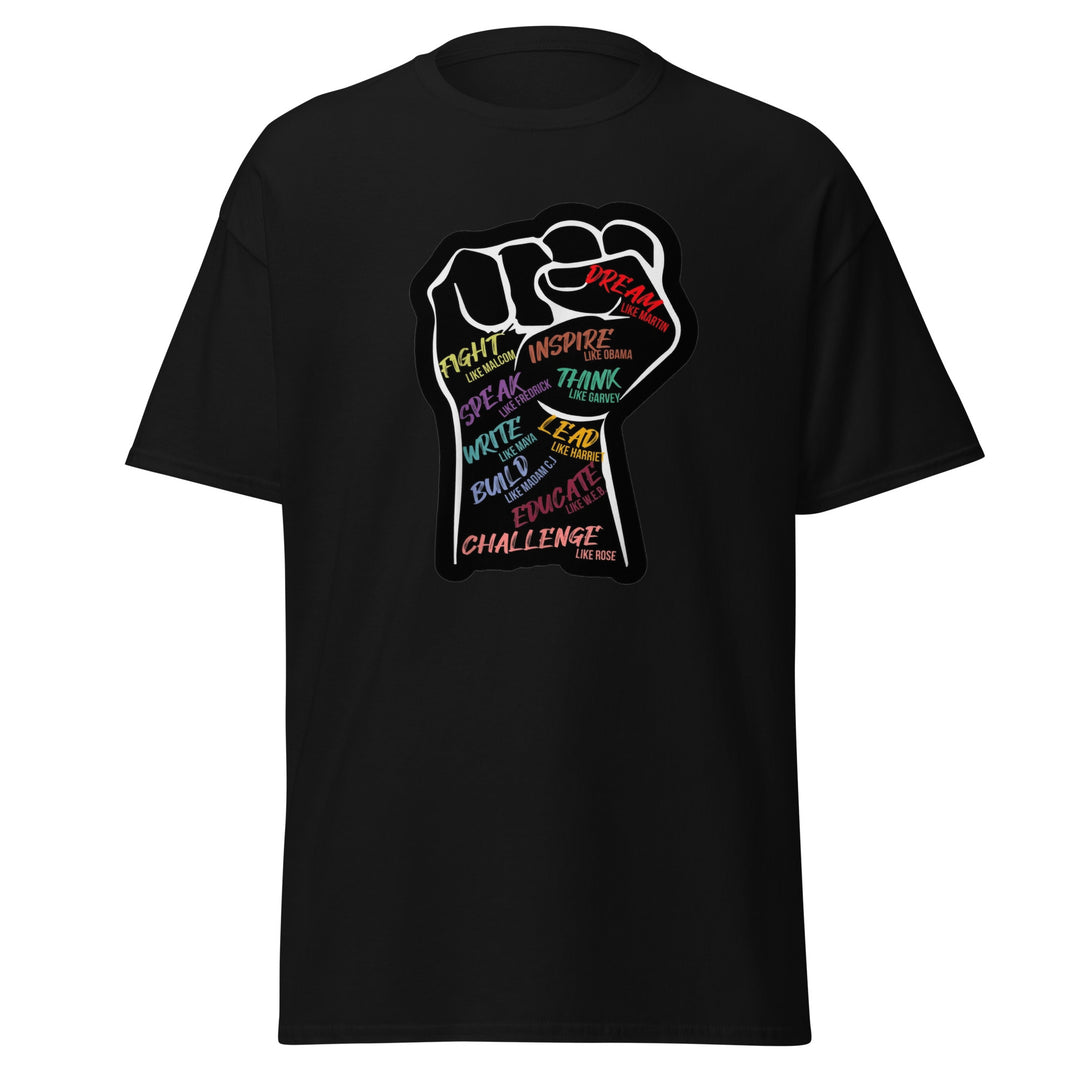 Black Pride - Clenched Fist with coloured text  T-Shirt #prl723821