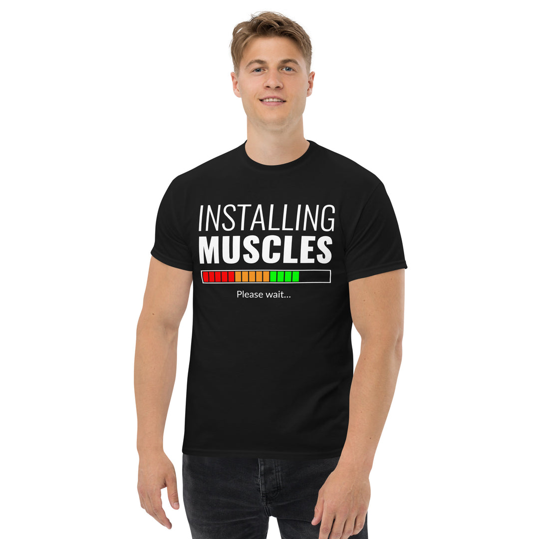 Fitness - Installing Muscles T-Shirt #prl723830
