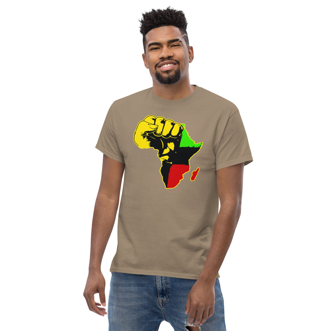 Black Pride - African Continent with Clenched Fist T-Shirt #prl723818