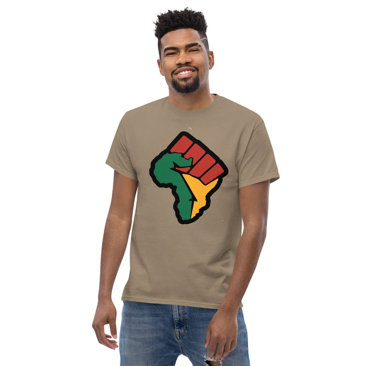 Black Pride - African Continent with Clenched Fist T-Shirt #prl723820