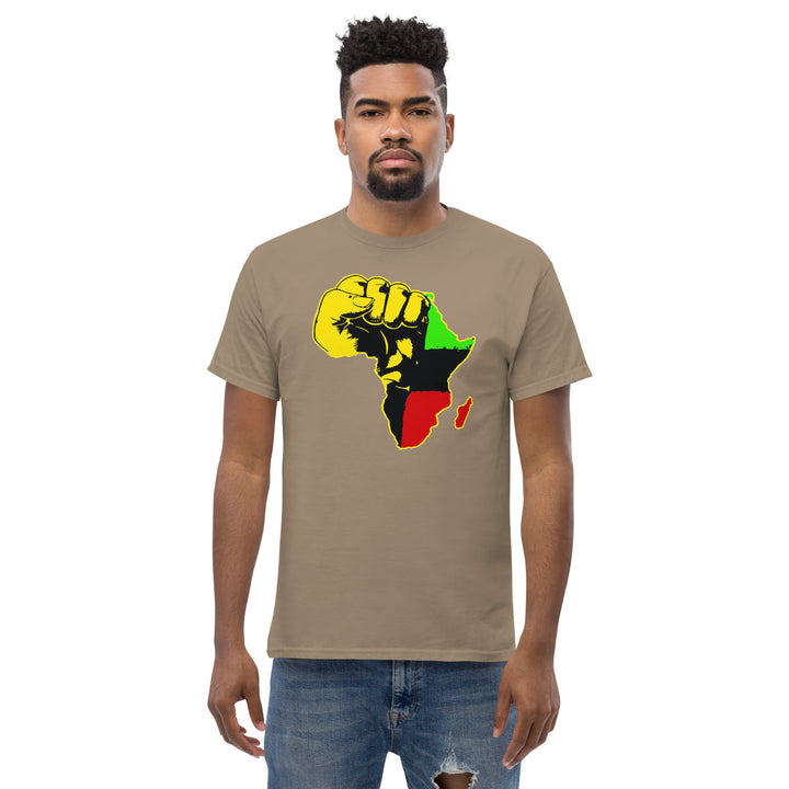 Black Pride - African Continent with Clenched Fist T-Shirt #prl723818