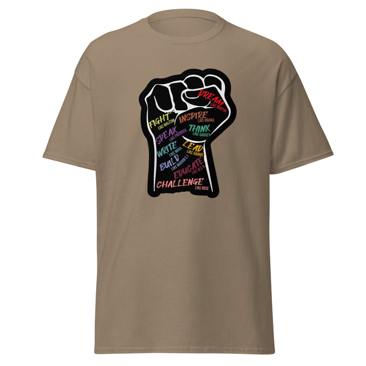 Black Pride - Clenched Fist with coloured text  T-Shirt #prl723821