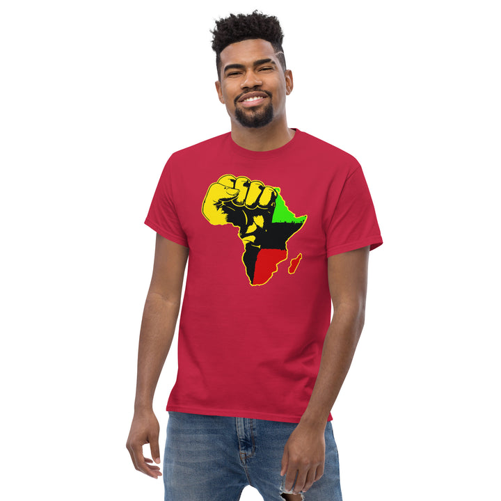 Black Pride - African Continent with Clenched Fist T-Shirt #prl723818