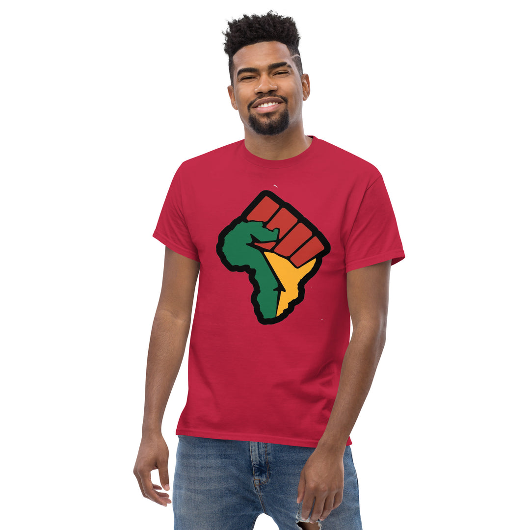 Black Pride - African Continent with Clenched Fist T-Shirt #prl723820