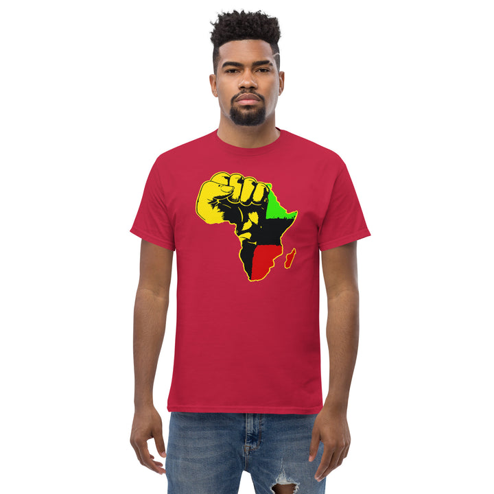 Black Pride - African Continent with Clenched Fist T-Shirt #prl723818