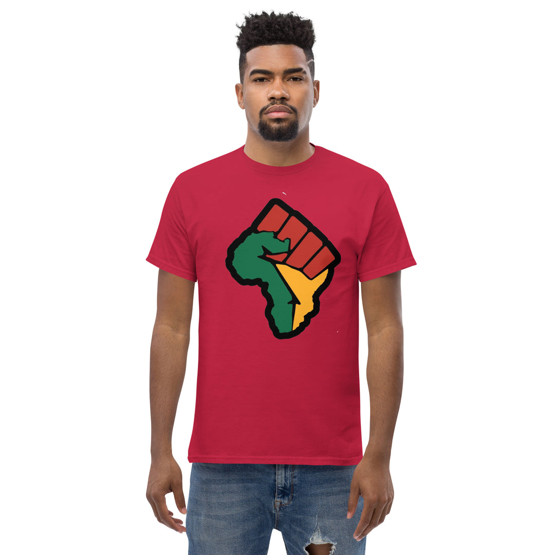 Black Pride - African Continent with Clenched Fist T-Shirt #prl723820