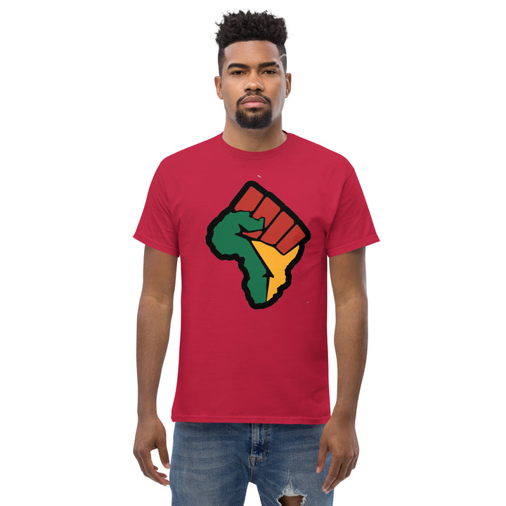 Black Pride - African Continent with Clenched Fist T-Shirt #prl723820