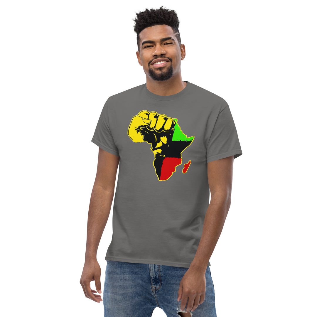 Black Pride - African Continent with Clenched Fist T-Shirt #prl723818