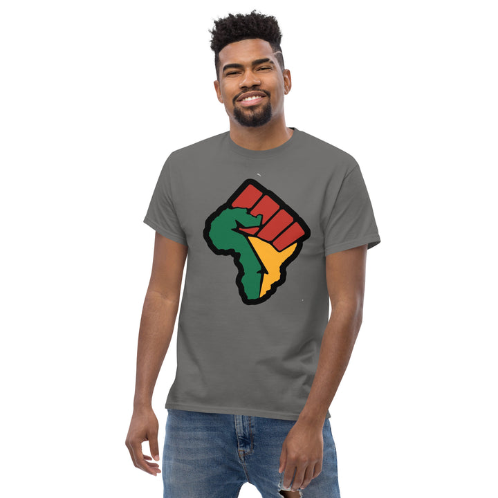 Black Pride - African Continent with Clenched Fist T-Shirt #prl723820