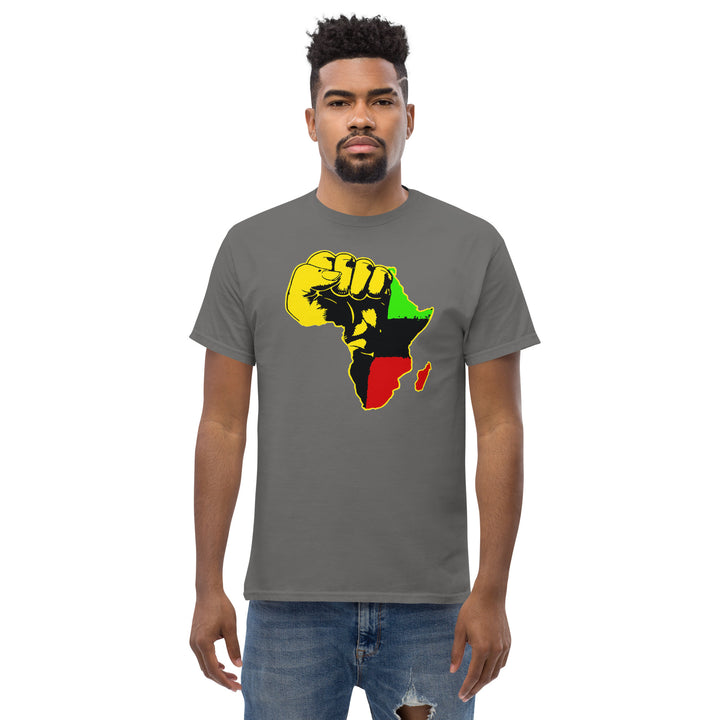 Black Pride - African Continent with Clenched Fist T-Shirt #prl723818