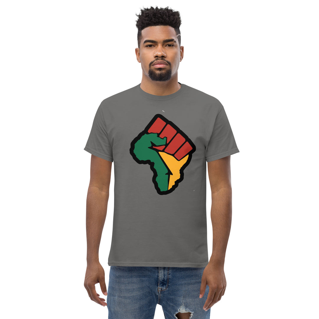 Black Pride - African Continent with Clenched Fist T-Shirt #prl723820