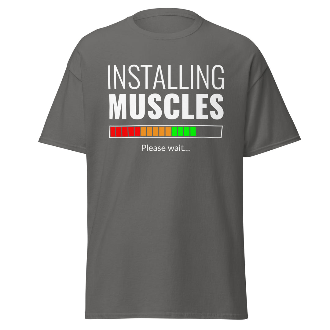 Fitness - Installing Muscles T-Shirt #prl723830