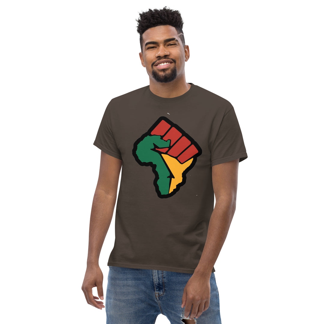 Black Pride - African Continent with Clenched Fist T-Shirt #prl723820