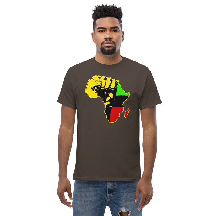 Black Pride - African Continent with Clenched Fist T-Shirt #prl723818