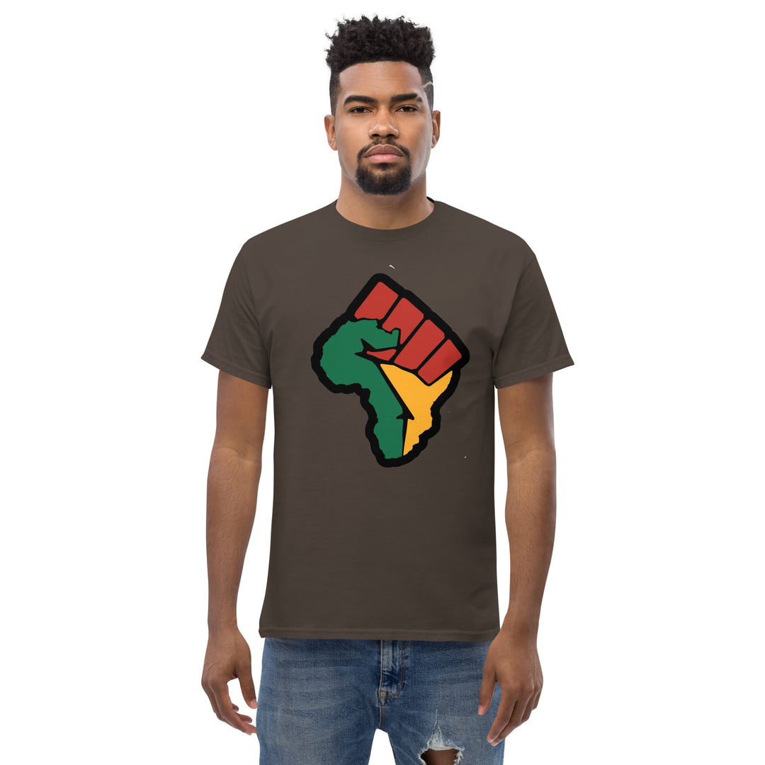 Black Pride - African Continent with Clenched Fist T-Shirt #prl723820