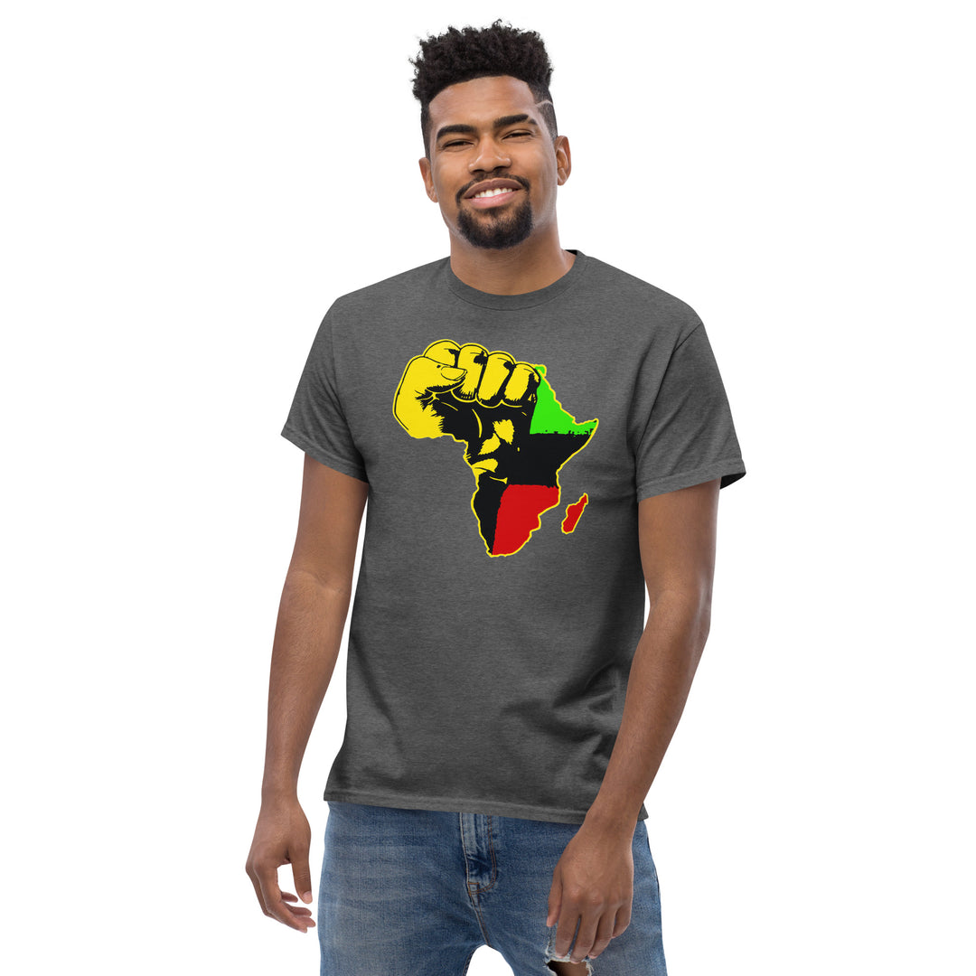 Black Pride - African Continent with Clenched Fist T-Shirt #prl723818