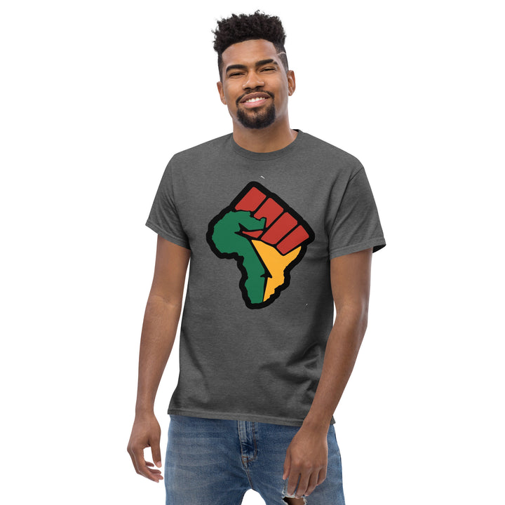 Black Pride - African Continent with Clenched Fist T-Shirt #prl723820