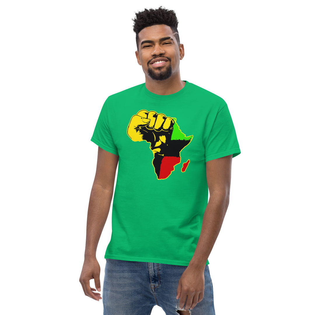 Black Pride - African Continent with Clenched Fist T-Shirt #prl723818
