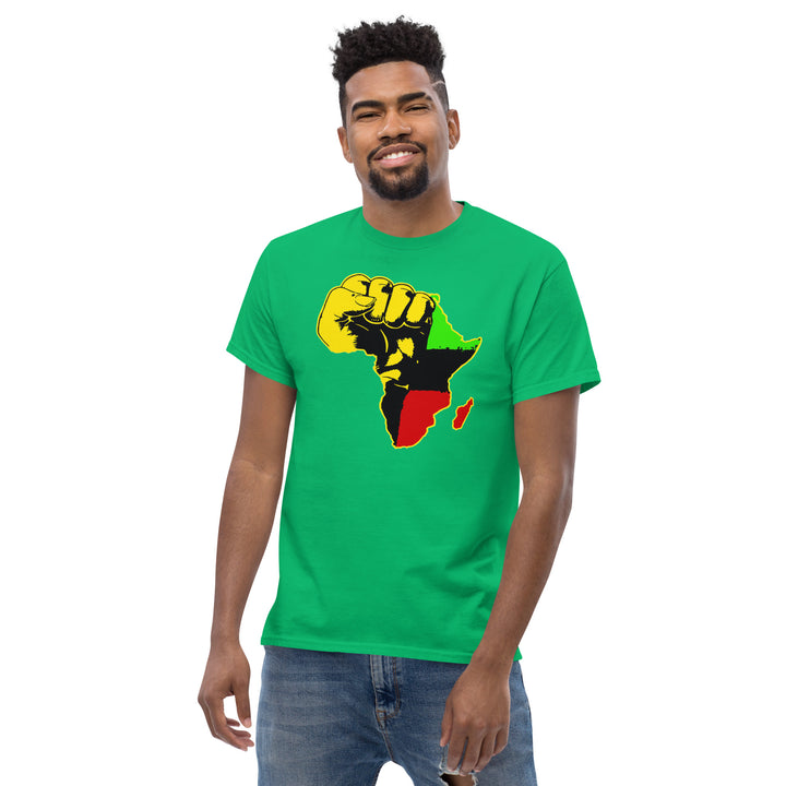Black Pride - African Continent with Clenched Fist T-Shirt #prl723818