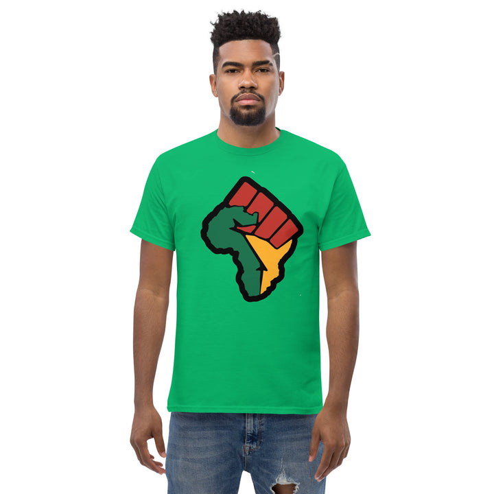 Black Pride - African Continent with Clenched Fist T-Shirt #prl723820