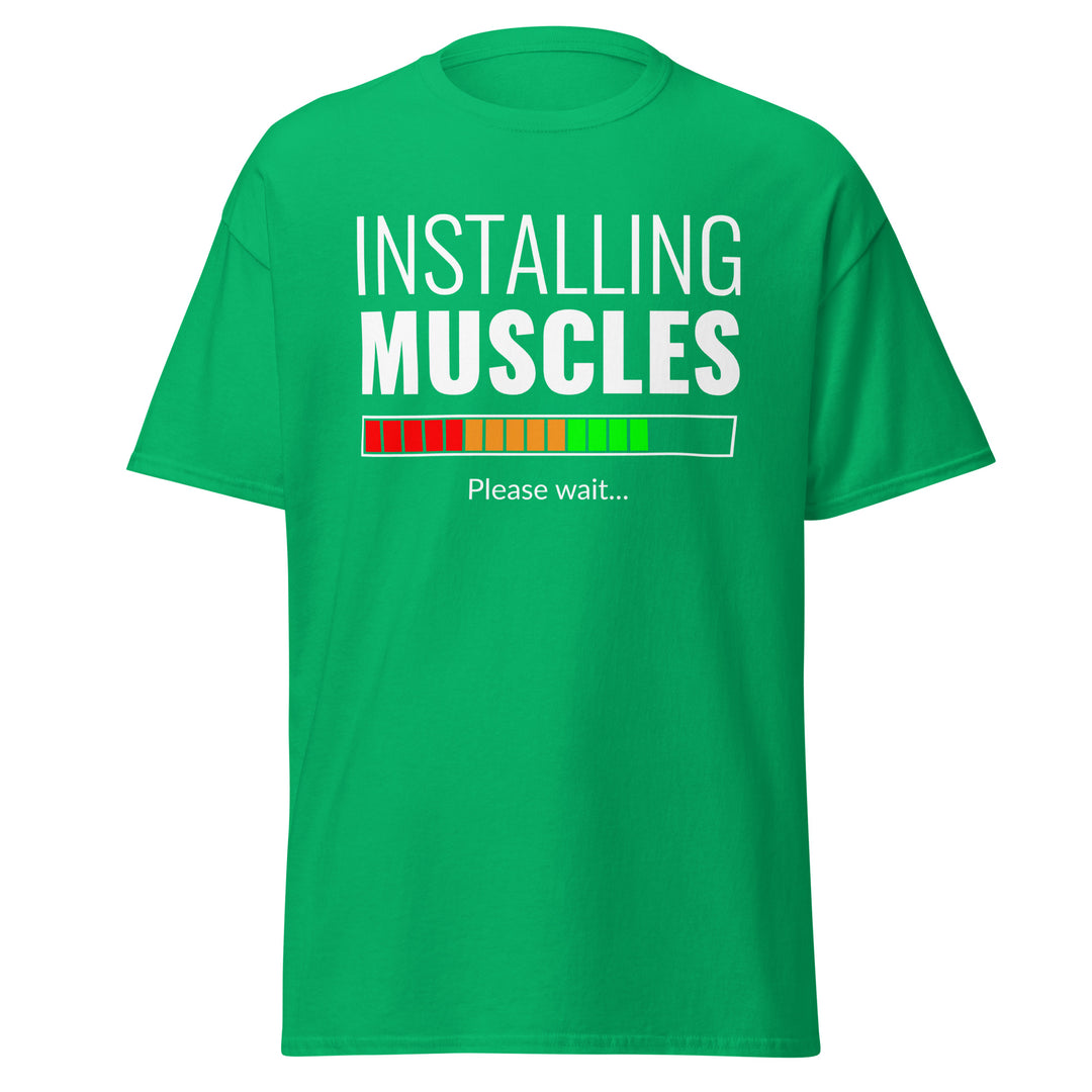 Fitness - Installing Muscles T-Shirt #prl723830