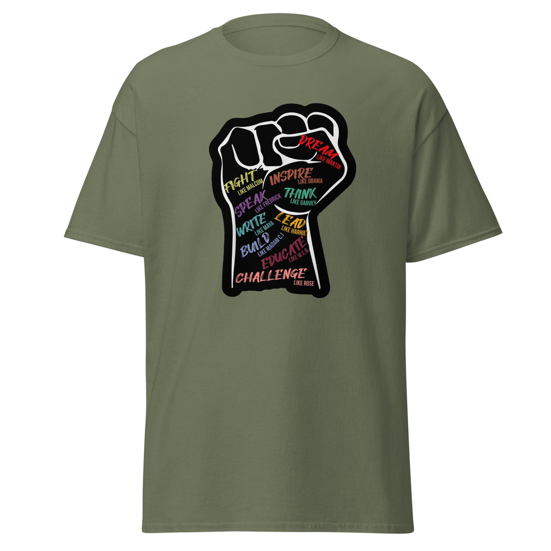 Black Pride - Clenched Fist with coloured text  T-Shirt #prl723821