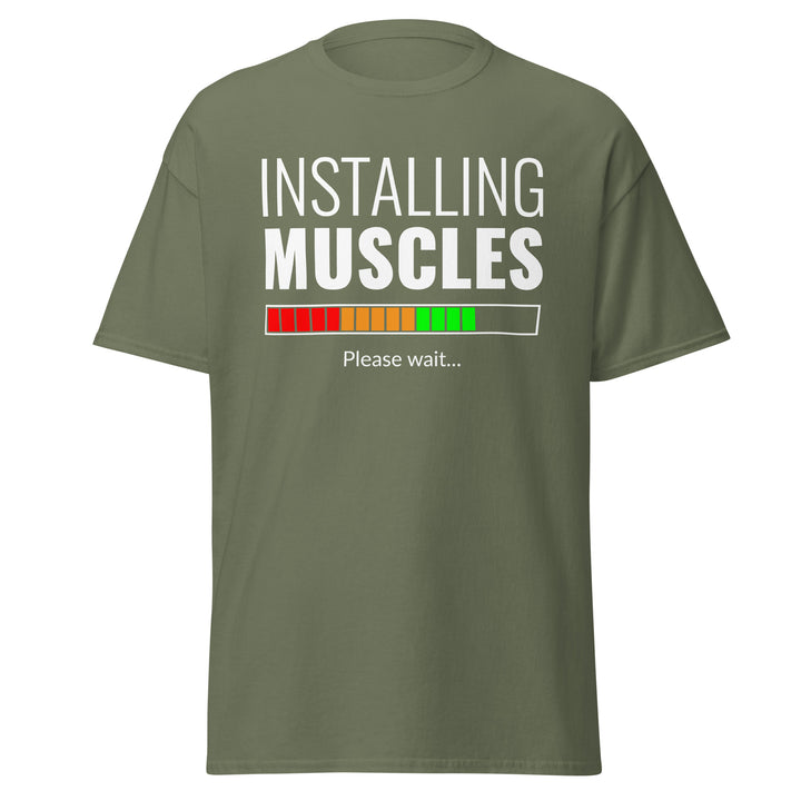 Fitness - Installing Muscles T-Shirt #prl723830