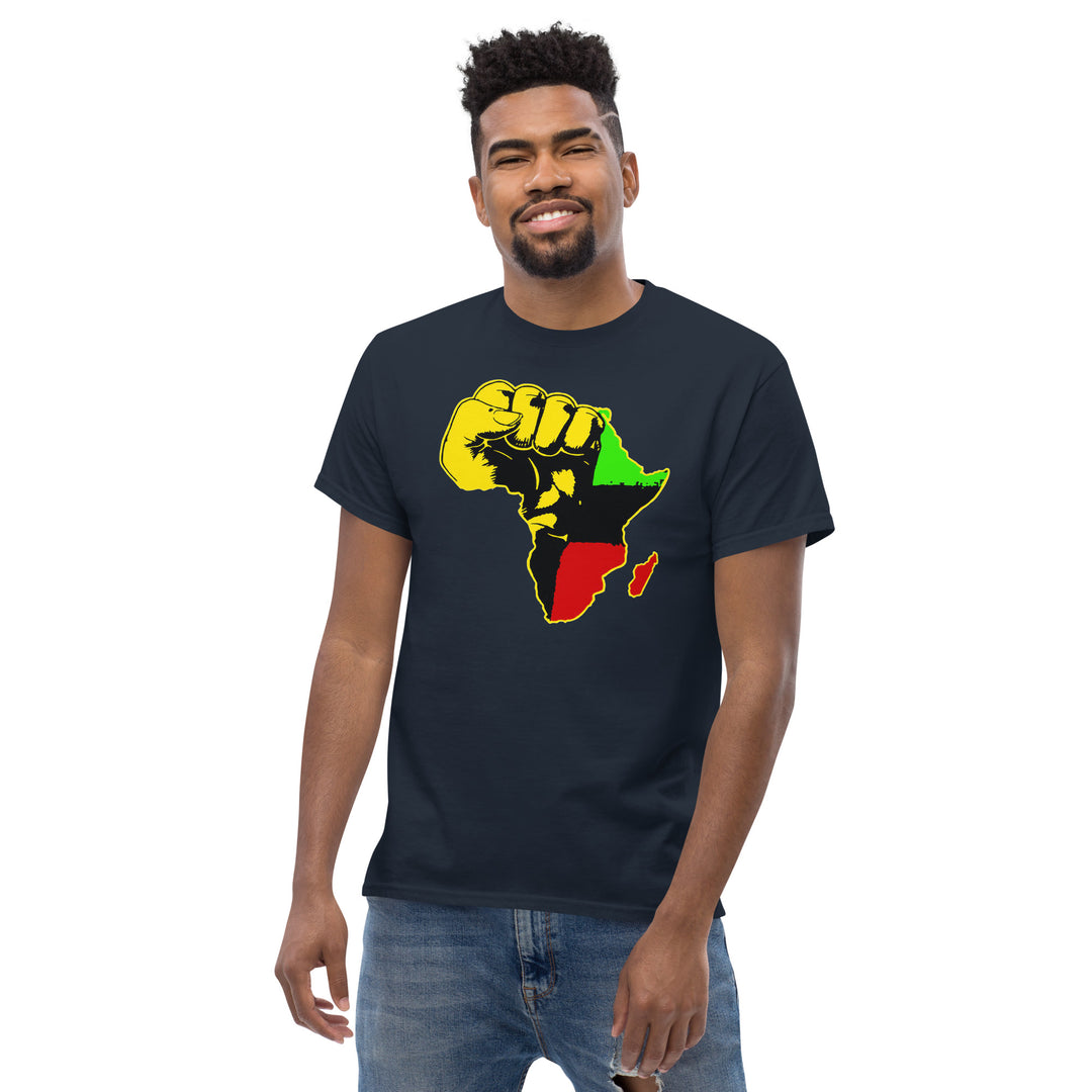 Black Pride - African Continent with Clenched Fist T-Shirt #prl723818