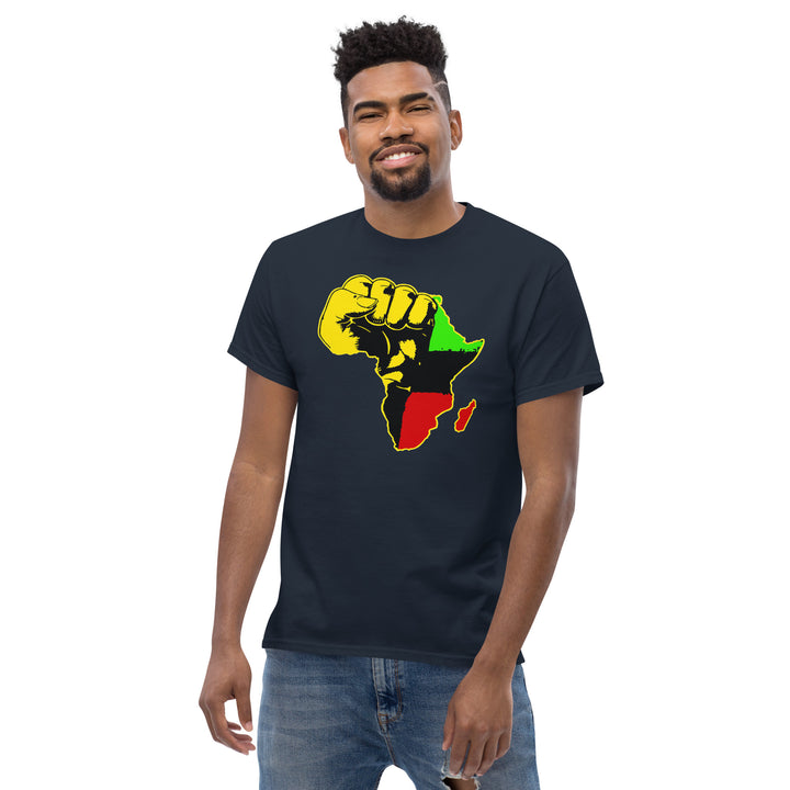 Black Pride - African Continent with Clenched Fist T-Shirt #prl723818