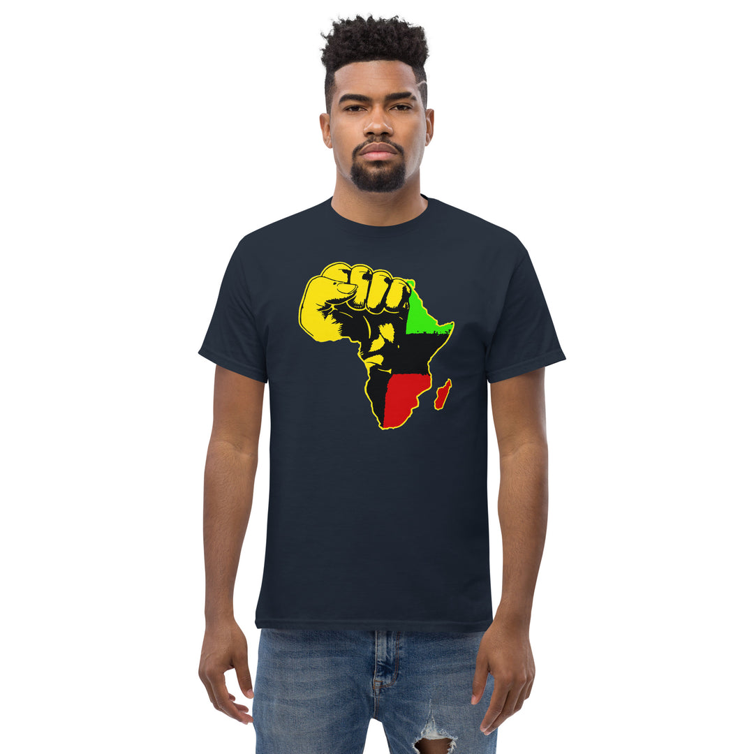 Black Pride - African Continent with Clenched Fist T-Shirt #prl723818