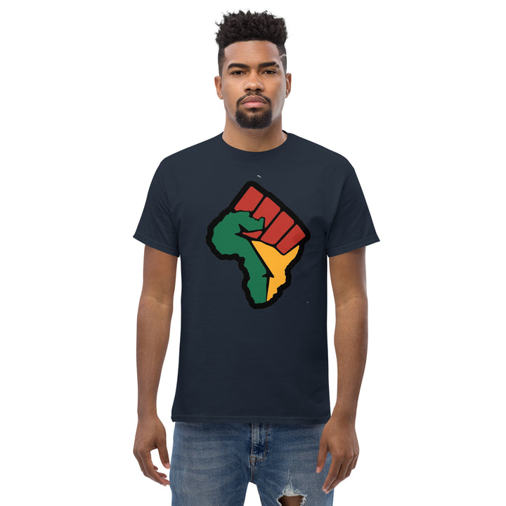 Black Pride - African Continent with Clenched Fist T-Shirt #prl723820