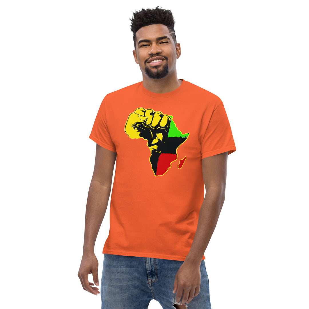 Black Pride - African Continent with Clenched Fist T-Shirt #prl723818