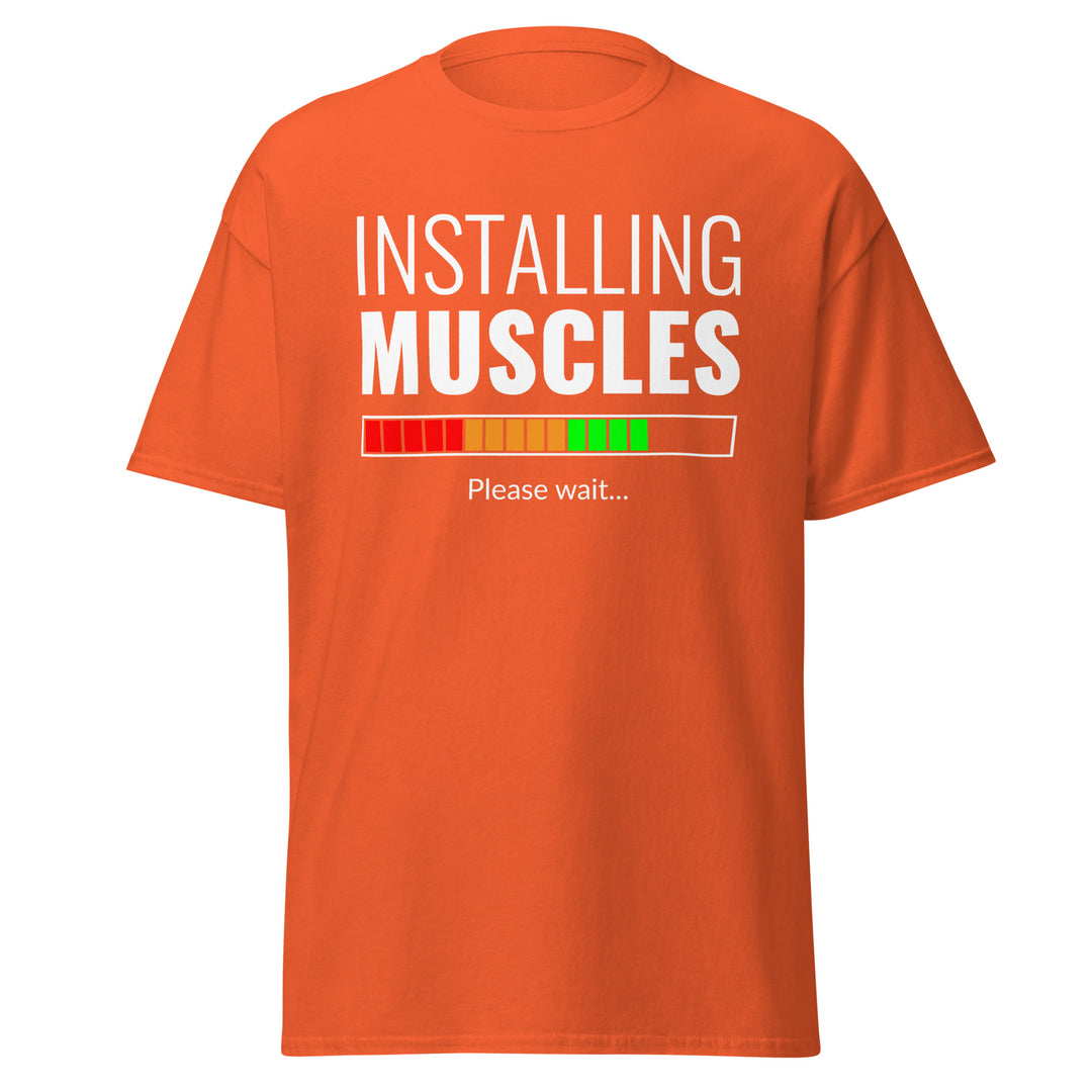 Fitness - Installing Muscles T-Shirt #prl723830