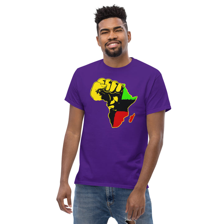 Black Pride - African Continent with Clenched Fist T-Shirt #prl723818