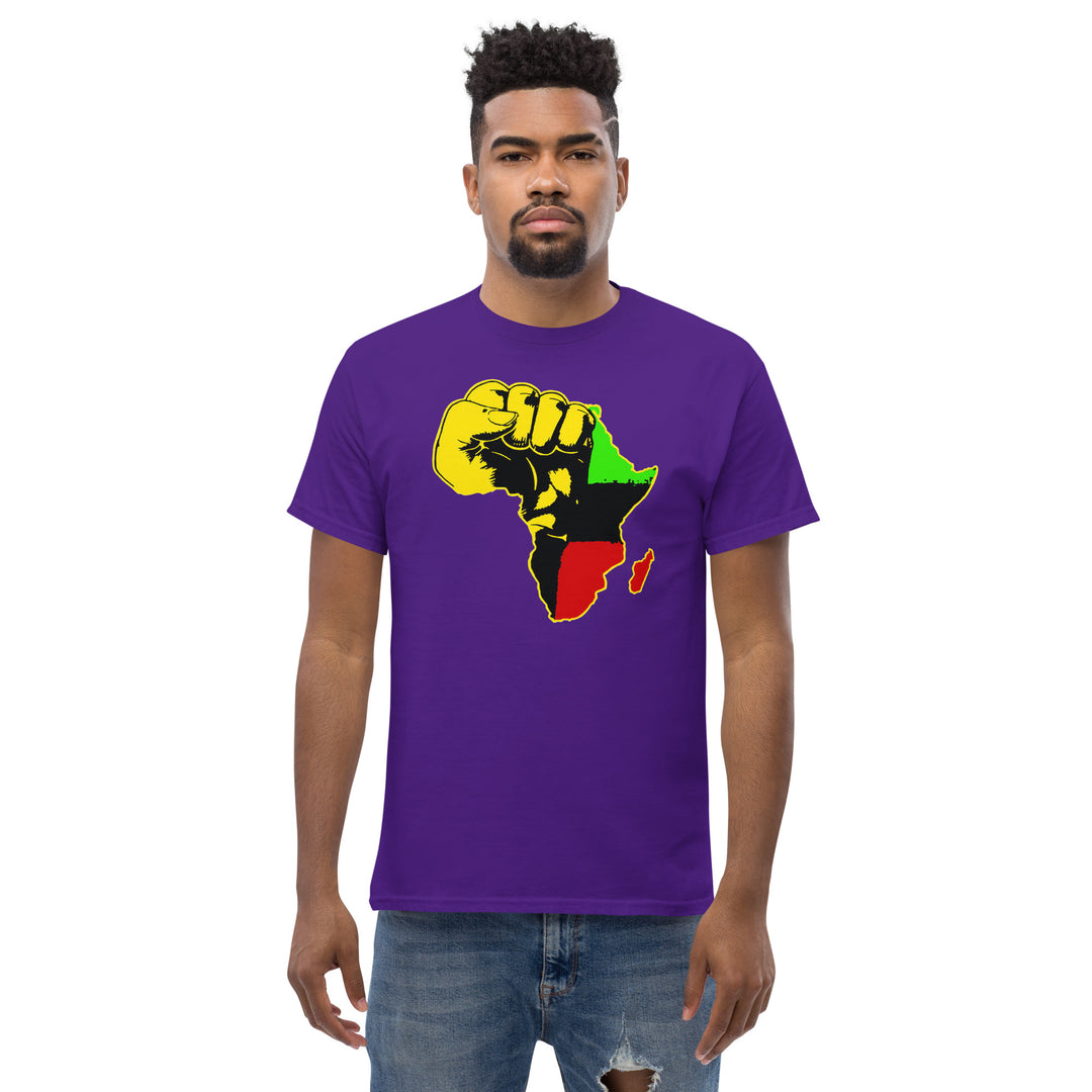 Black Pride - African Continent with Clenched Fist T-Shirt #prl723818