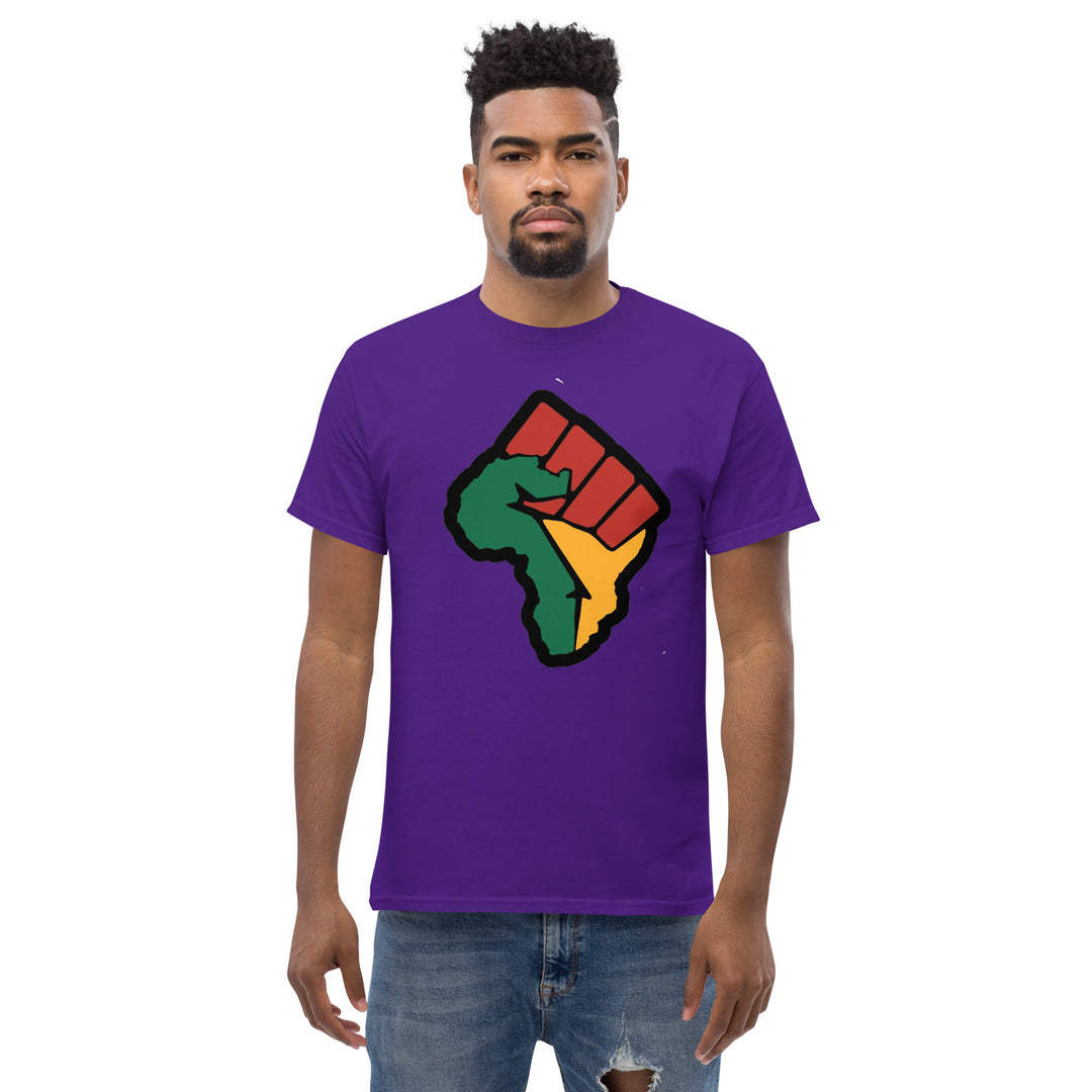 Black Pride - African Continent with Clenched Fist T-Shirt #prl723820