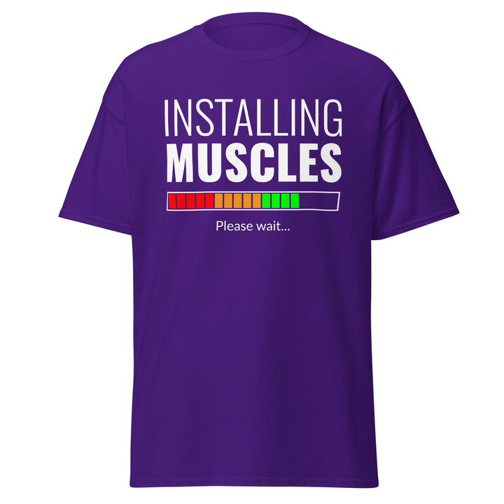 Fitness - Installing Muscles T-Shirt #prl723830