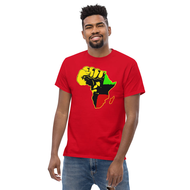 Black Pride - African Continent with Clenched Fist T-Shirt #prl723818