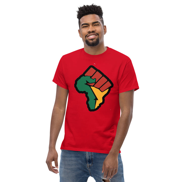 Black Pride - African Continent with Clenched Fist T-Shirt #prl723820