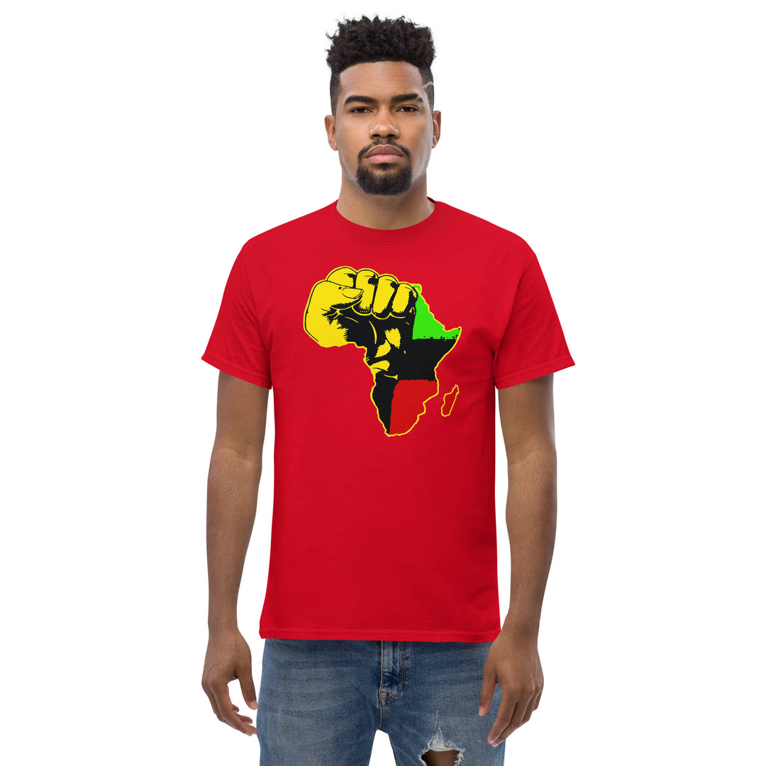 Black Pride - African Continent with Clenched Fist T-Shirt #prl723818