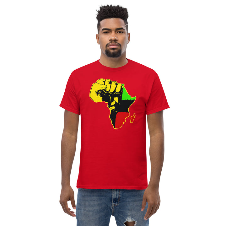 Black Pride - African Continent with Clenched Fist T-Shirt #prl723818