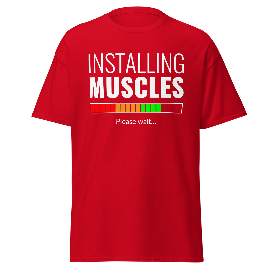Fitness - Installing Muscles T-Shirt #prl723830