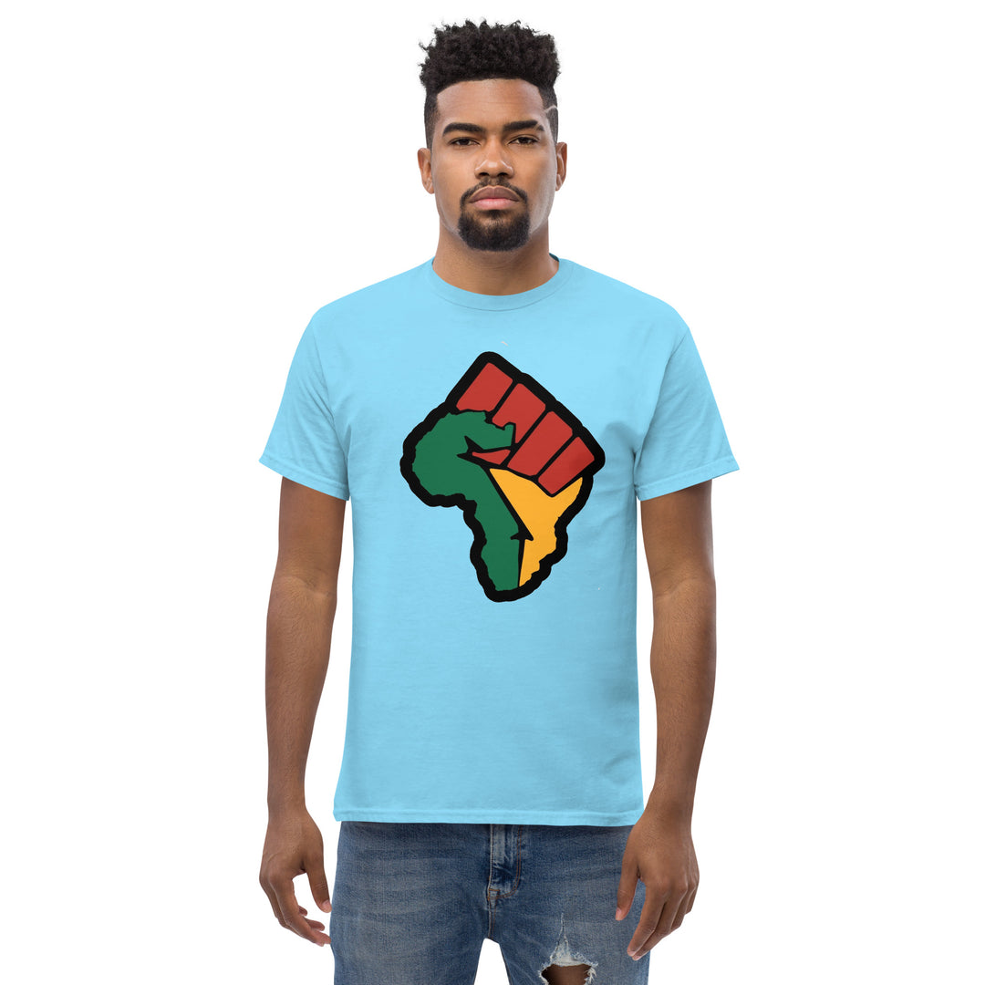 Black Pride - African Continent with Clenched Fist T-Shirt #prl723820
