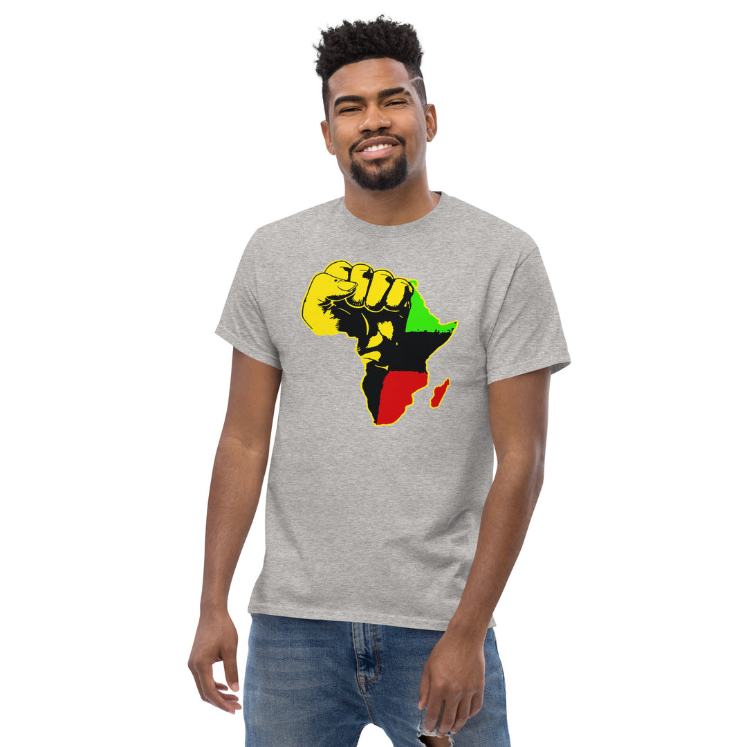 Black Pride - African Continent with Clenched Fist T-Shirt #prl723818